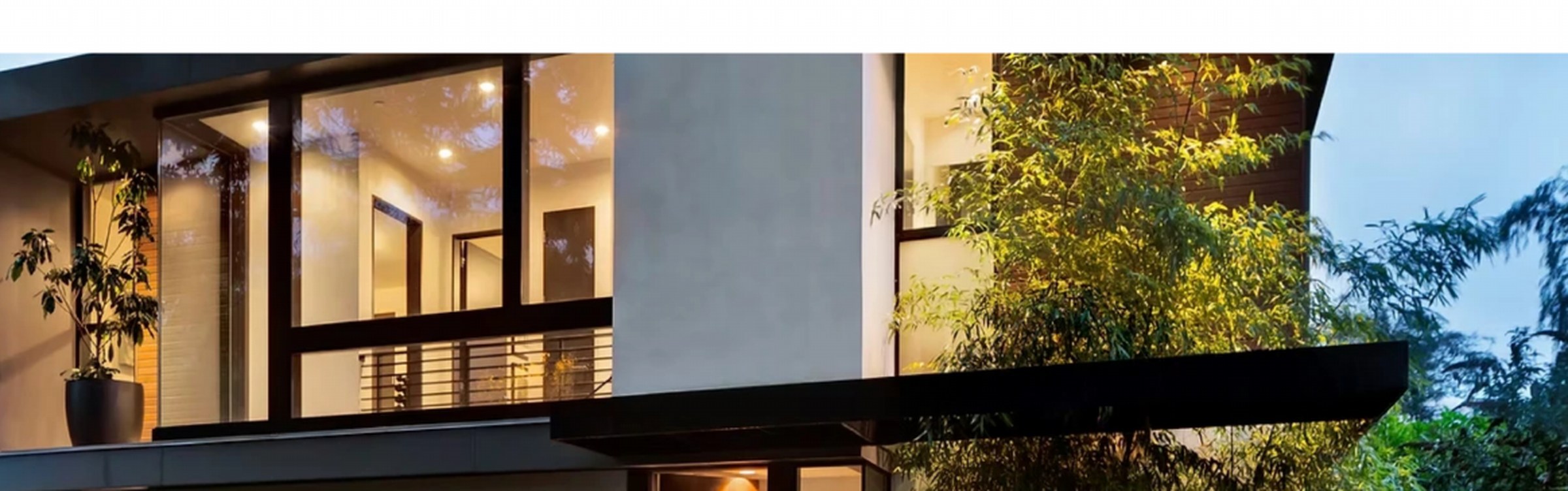 A completed Livin Modular building at dusk — prefabricated housing, engineered in Australia.