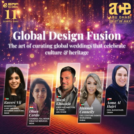 Speaker panel creative for the Global Design Fusion session.