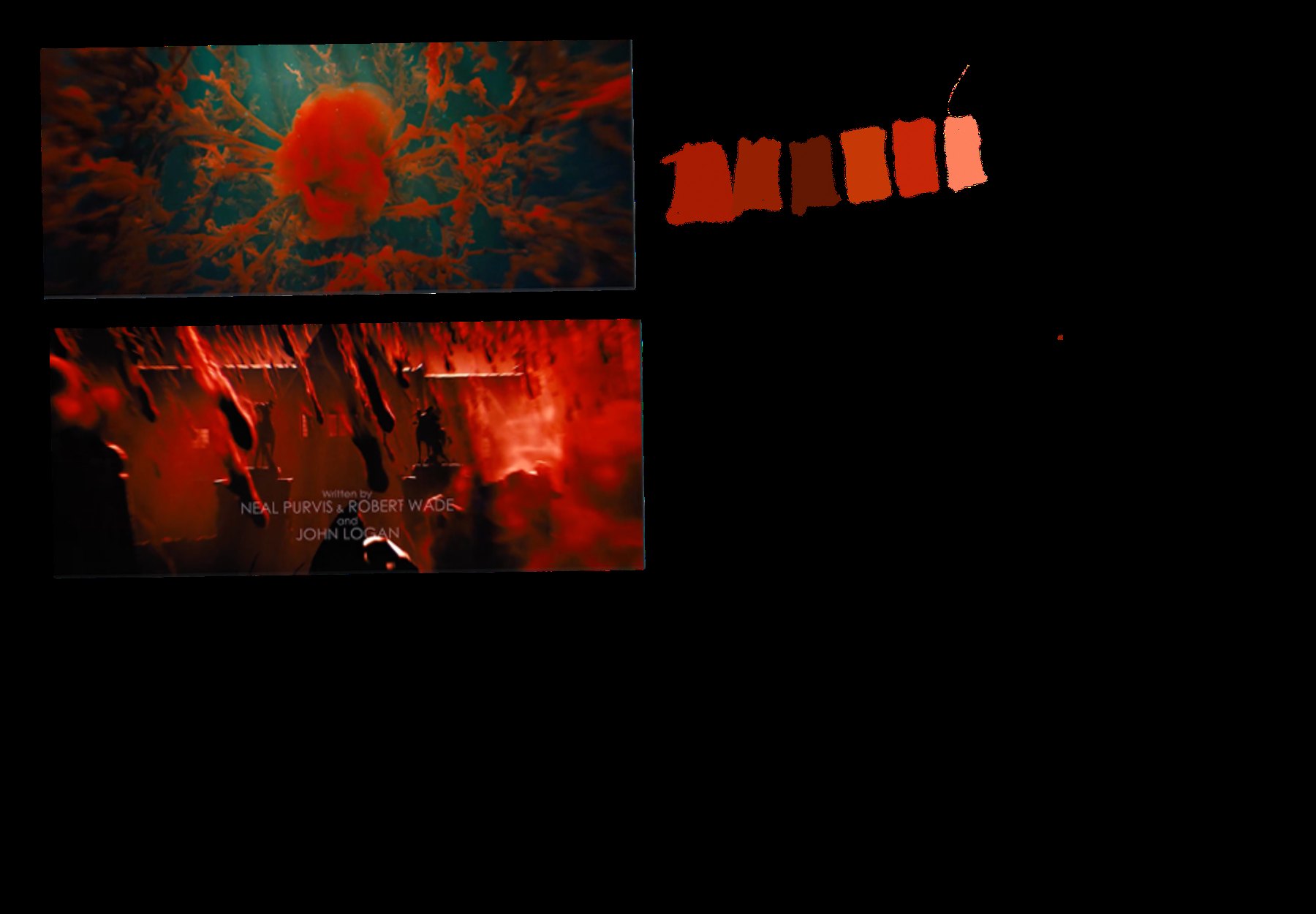 Reference images and colour studies.